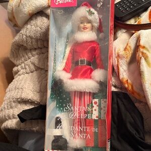 Barbie Festive Santa's Helper Doll - Red and White